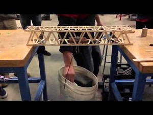 Legendary Popsicle stick bridge (Made with homemade glue)