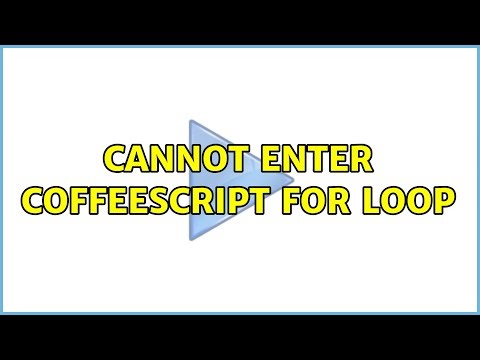 Cannot enter CoffeeScript for loop