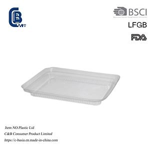 [Hot Item] Disposable Plastic Clear Lid for Foil Cups Aluminum Pans Container