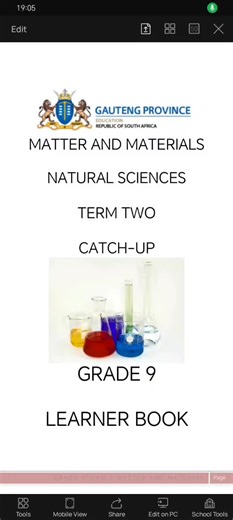 Grade 9 Natural Sciences: Term 2 Catch-up Guide