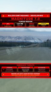 🚨🌎 Mag 7.0 Earthquake in Yukon, – Dec 6, 2025 🌎🚨 A powerful magnitude 7.0 earthquake hit the Yukon this afternoon at 1:41 pm Whitehorse time. The rupture was extremely shallow at five kilometres, which means the ground shock was intense and immediate. Strong shaking was felt across the region from the epicenter toward Juneau and Yakutat. Early images show cracked highways, damaged structures, and reports of rockslides in remote areas. Aftershocks are likely and could be dangerous. Stay alert