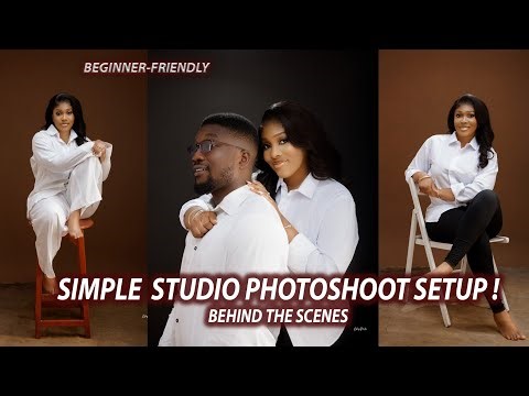 Simple Studio Photoshoot Setup Behind the Scenes BTS | Beginner-Friendly | Photography Lighting set