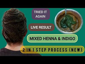 TRIED ONE STEP PROCESS OF HENNA & INDIGO FOR NATURAL BLACK HAIR *SEE TRUE RESULT*
