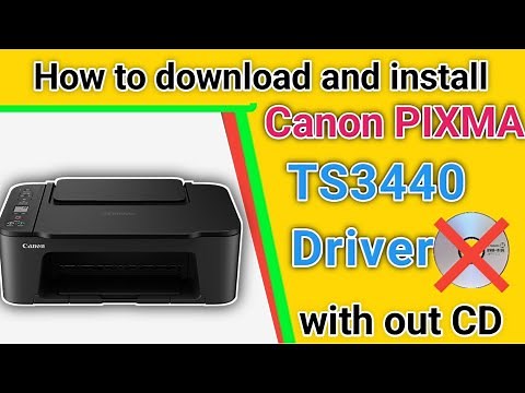 How to Download and Install Canon PIXMA TS3440 Driver on Windows Easily on Englis.