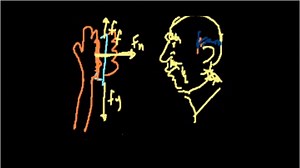 Tension in an accelerating system and pie in the face