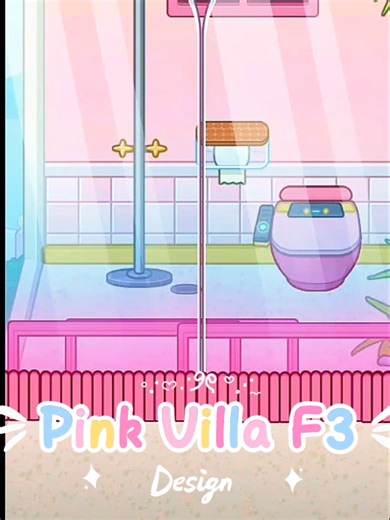 Stunning Pink Villa F3 Design for Game Enthusiasts