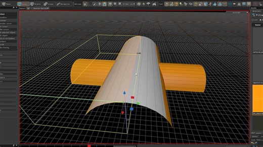 不止一位问两个圆柱交叉的拱形用hammer怎么做，水个视频