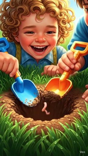 Title Idea: Tiny Gardeners: Children Planting Trees for a Greener Tomorrow! 🌱✨