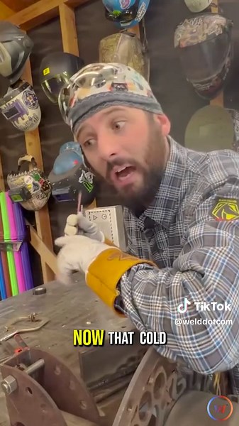 Different electrode flux gives the weld puddle different characteristics and the 6010 rod is designed to be a fast freeze rod. When you leave the weld puddle it solidifies quicker than say a 7018. Learn more about how to weld with a 6010 over on YouTube #6010 #welding #stickwelding #smaw #weldingschool #weldingtip #welddotcom