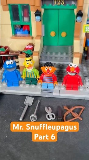 Mr. Snuffleupagus - Part 6 #lego #legostopmotion #sesamestreet #elmo #kermit #toys #funny