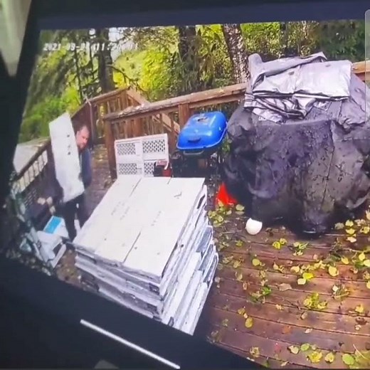 Deck collapses from too many shingles!