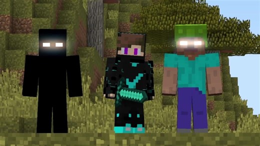 Is he fake? 🤯😎 #minecraft #minecraftmemes #herobrine #null