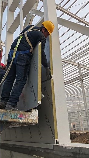 Metal Sandwich Panel Installation | Stronger Walls, Smarter Construction 🏗️