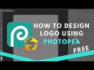 How to Design Logo using Photopea | Free !