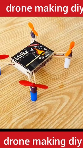 DIY Matchbox Drone Making with Mosaique| Creative Science Project
