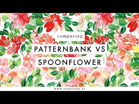 Patternbank VS Spoonflower - best platform to sell seamless pattern designs?