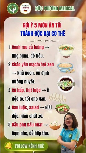 Gợi Ý 5 Món Ăn Tối Thanh Đạm – Giúp Cơ Thể Khỏe Mạnh, Ngủ Ngon | Đức Phương Medical