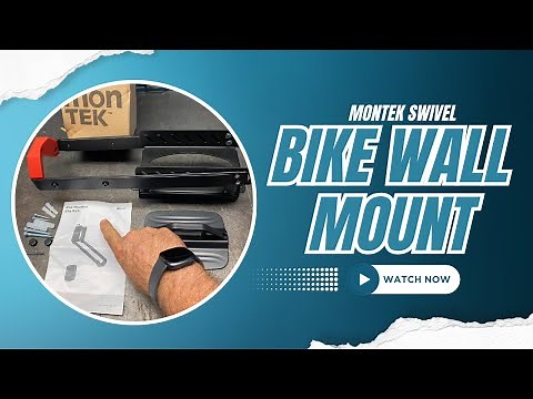 monTEK Swivel Bike Wall Mount | No Heavy Lifting | Space-Saving Garage Bike Rack
