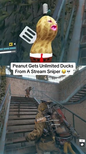 Peanut Gets Unlimited Ducks From A Stream Sniper 😂💀 #theburntpeanut #theburntpeanutclips #burntpeanut #arcraiders #fyp