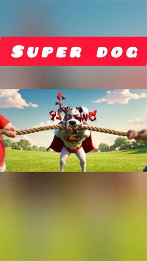 Golumol & Lambucha Tug-of-War CHAOS! 🐶💥 Super Dog Saves Them! | 8s Cartoon Short