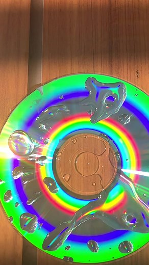 Captivating Close-Up of a Reflective CD