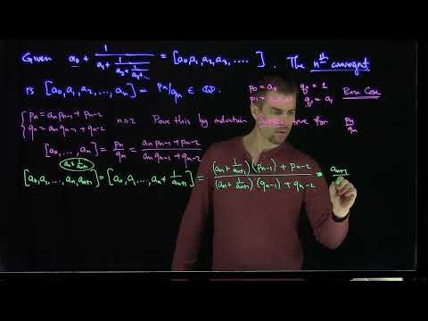 Recursion formula for Numerators and Denominators of Continued Fraction Convergents