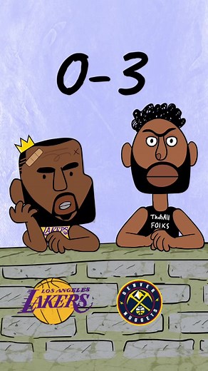 LA Lakers vs Denver Nuggets NBA Playoffs Animation Meme
