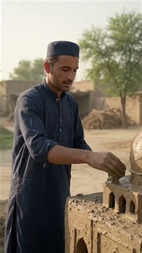 Creating a Beautiful Sand Mosque | Art, Faith & Tradition 🕌✨