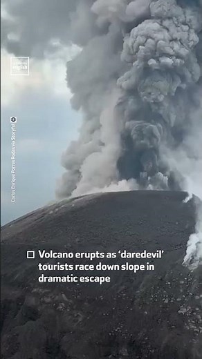 Tourists in Guatemala Flee For Life as Volcano Erupts
