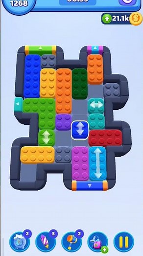 Color Block Jam level 1268 or 1265 #colorblockjam #walkthrough #games