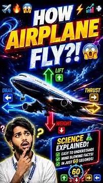 DAY-32 How Airplanes REALLY Fly? ✈️ 4 Forces Explained!😱#airplane #aeronauticalengineering #trending