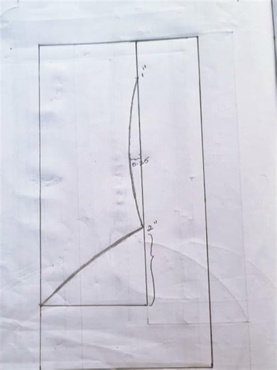 Basic Neckline Sketch ✏️quick pencil sketch of a simple rectangular neckline design in my notebook.