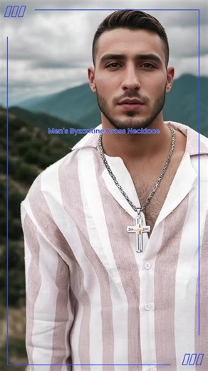 FLORIDECO Stainless Steel Large Cross Chain Byzantine Necklace for Men 24 Inch Adjustable Length Daily Jewelry Gifts Black/Gold/Silver Cross Pendant #necklaces #christianbracelets #bodyfashionjewelry #necklaceset #nameplatenecklace #finegoldnecklace #kidjewelry #pearlandcrossnecklace #customnecklaces #viralnecklace #videowave