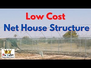 Easy Net house structure | How to Build a Net House | net farm structure