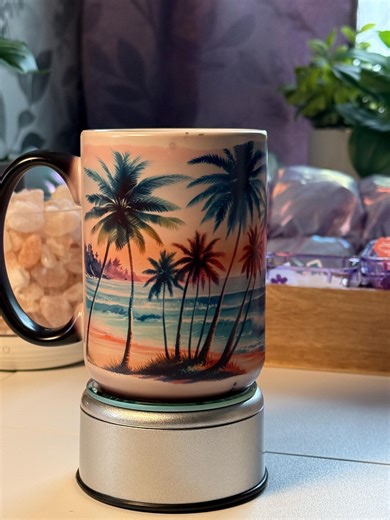 Palm Tree Beach Magic Mug 15oz | Heat Sensitive Color Changing Coffee Mug | Tropical Vacation Mug | Beach Lover Gift | Hidden Image Mug - Etsy