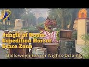 Jungle of Doom- Expedition Horror Scare Zone Preview at Halloween Horror Nights 2023