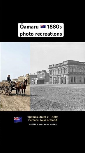 Ōamaru, New Zealand 1880s | Old Photos Brought to Life