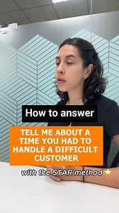 76K views · 608 reactions | “Tell me about a time you had to handle a difficult customer” is a common behavioral interview question. Use the STAR method to structure your answer and show how you handled the challenge, solved the problem, and stayed professional under pressure.  More interview tips on our profile! #interviewquestions #interviewtips #jobinterview #starmethod #interviewprep | Resume Genius | Facebook