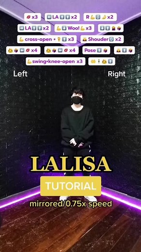mirrored/0.75x speed #LISA #LALISA #리사 #BLACKPINK #블랙핑크 #LALISAChallenge #YG #dancetutorial #kpopdancetutorial #kpopdance #dancecover