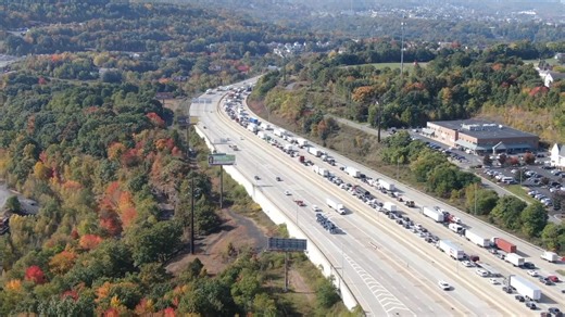 3.4K views · 30 reactions | TRAFFIC ALERT: Skycam 16 above the road work on Interstate 81, causing delays for drivers Wednesday morning in Lackawanna County. The backup is on I-81 south near exit 184 in Scranton. Get the latest updates on our TRAFFIC TRACKER page at wnep.com/traffic | WNEP-TV | Facebook