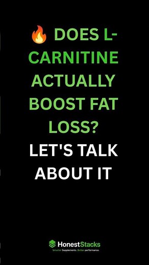 L-CARNITINE: THE FAT LOSS HELPER 🔥