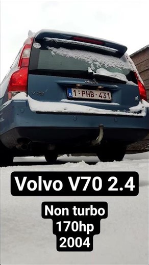 A cold start video of my Volvo V70 2.4, non turbo, 170hp from 2004 #volvo #v70 #car #coldstart #snow