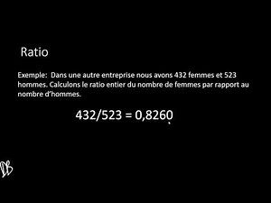 Calculs de ratios entiers