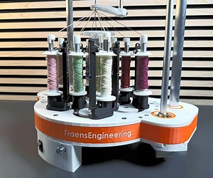 DIY 3D Printed Braiding Machine Lets You Braid Your Own Carbon Fiber