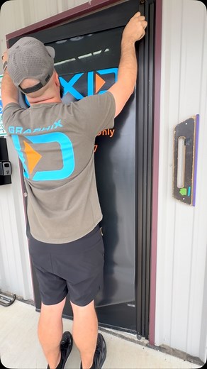 2.1K views · 1.7K reactions | This may be my favorite door I’ve done to date! Come see us at the new shop! 6 years ago I bet on myself and wouldn’t trade it for the world! #newshop #windowperf | Graphix ID | Facebook