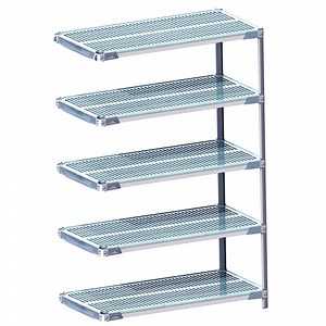 Metro 5AX557GX3 MetroMax i Polymer Add-On Shelving Kit - 24" x 48"