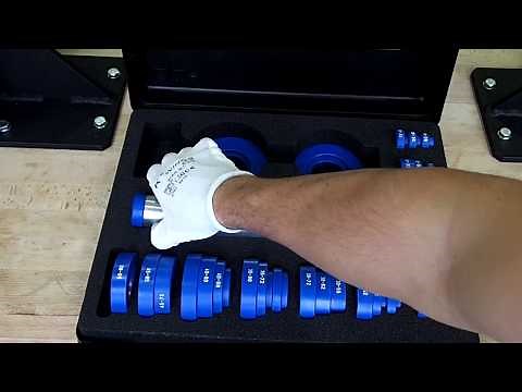 Mounting deep groove ball bearing using fitting tool kit