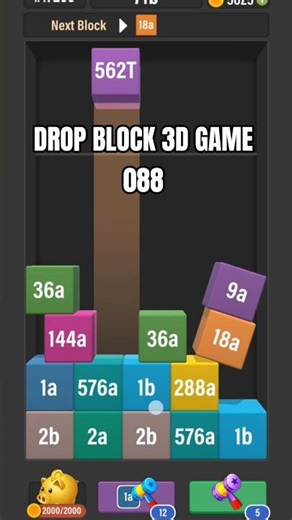 Drop Block 3D Puzzle Gameplay 088 #games #eronluke #shortvideo #shortsfeed