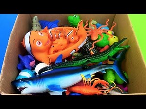 Learn Sea Animals Toys for Kids Water Animals Names/Box Sea Animals