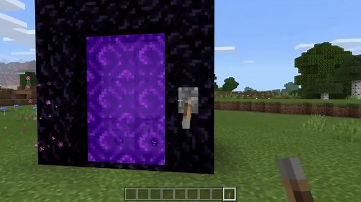 How to Build ON and Off Nether Portal in Minecraft